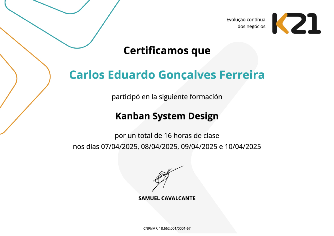 Certificado K21